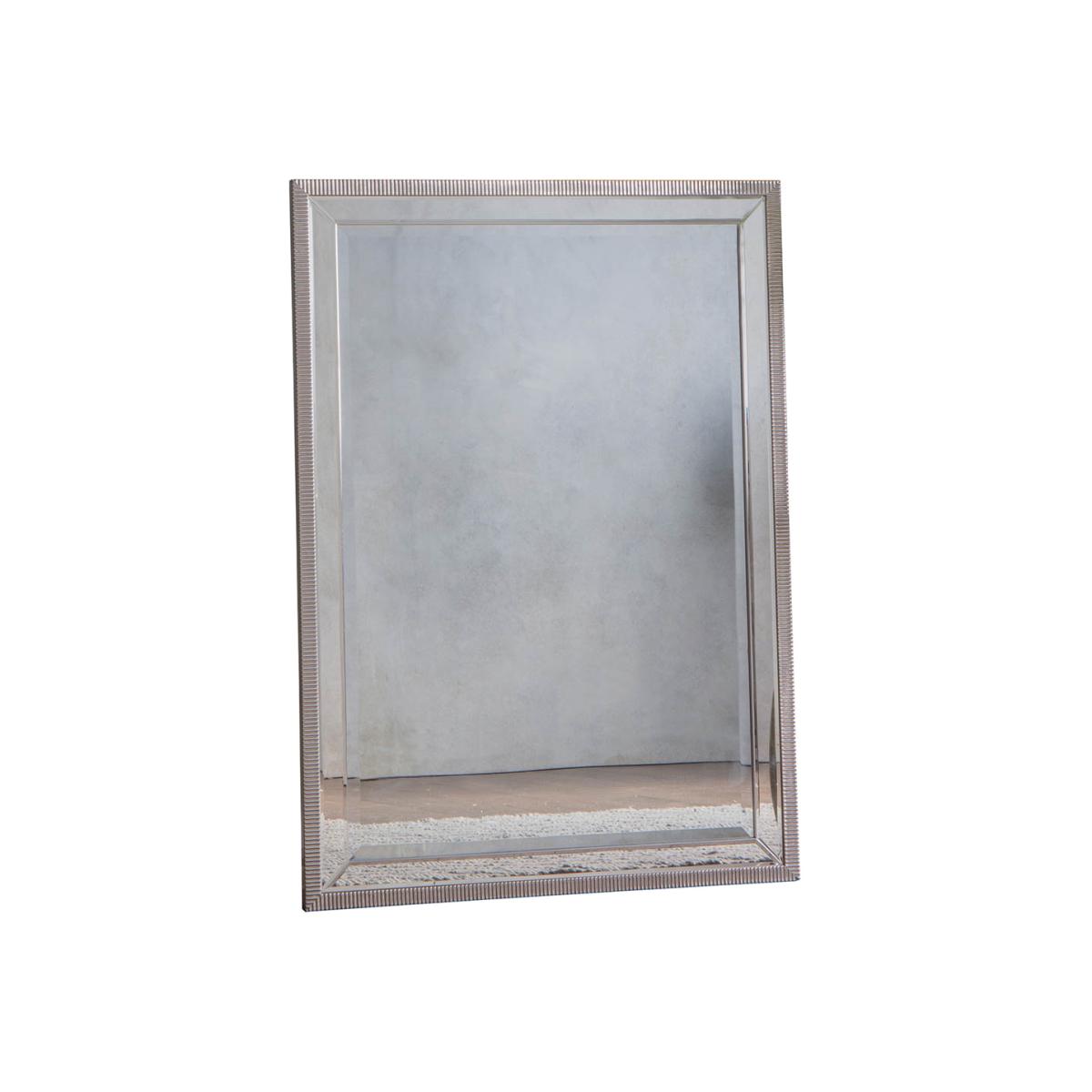 Newton Large Rectangle Wall Mirror - Silver – image 1