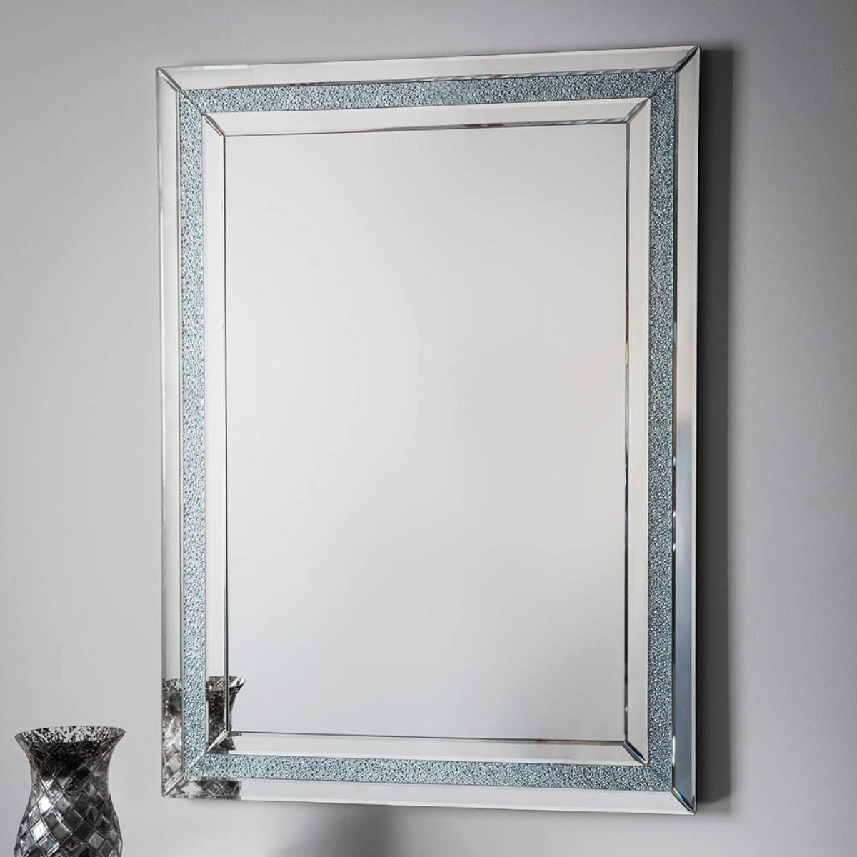 Juliana Medium Rectangle Wall Mirror - Silver – image 2