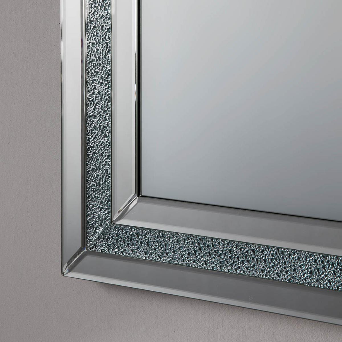 Juliana Medium Rectangle Wall Mirror - Silver – image 3