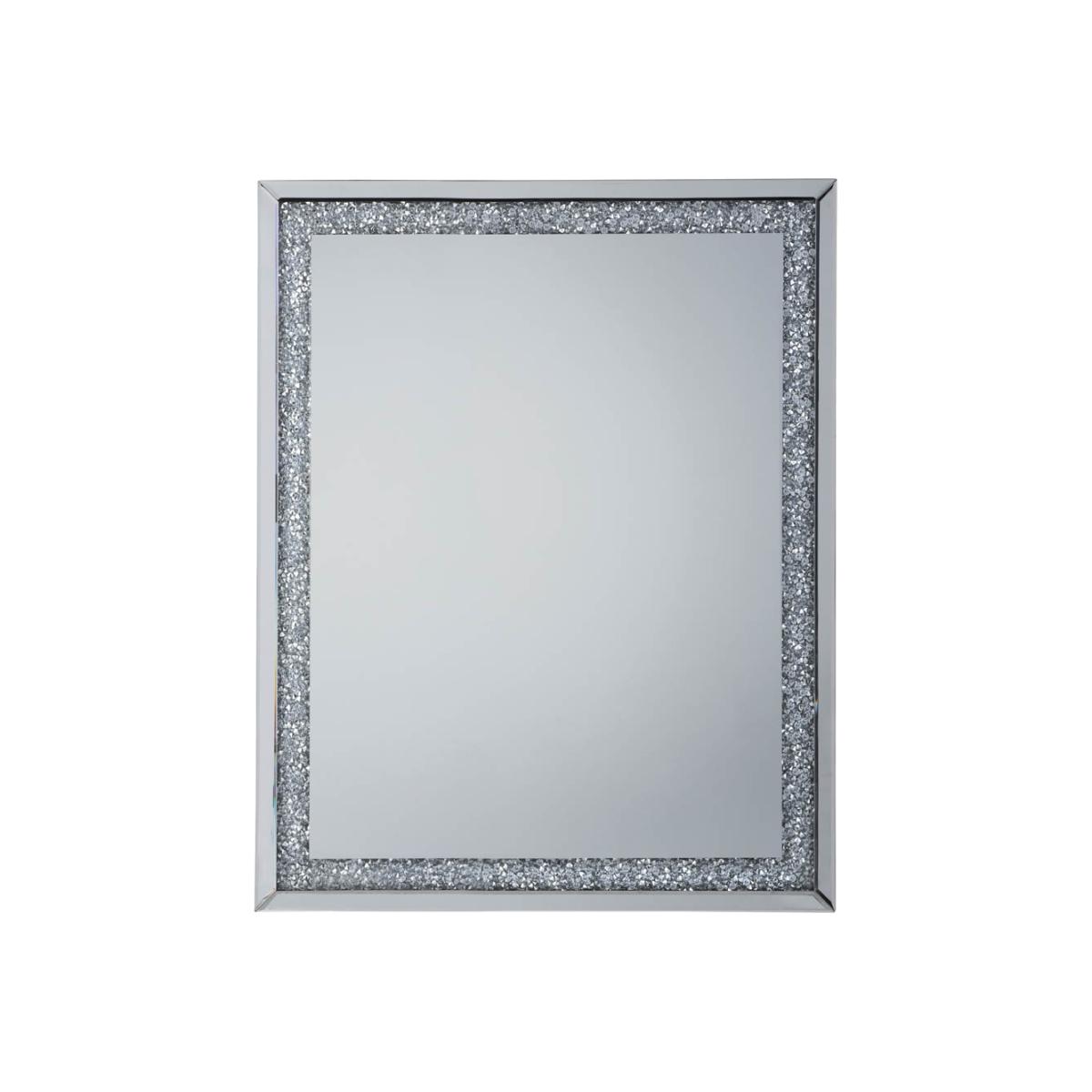 Hank Medium Rectangle Wall Mirror - Silver – image 1