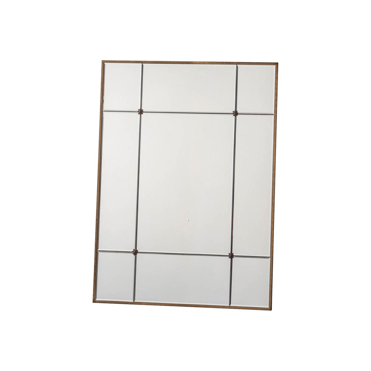 Ozell Medium Rectangle Wall Mirror - Gold