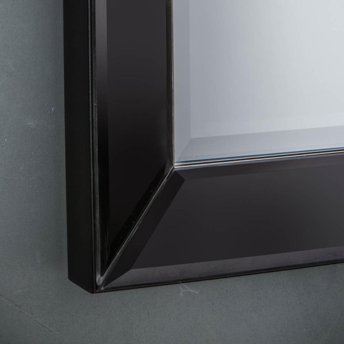 Layla Medium Rectangle Wall Mirror - Black – image 2