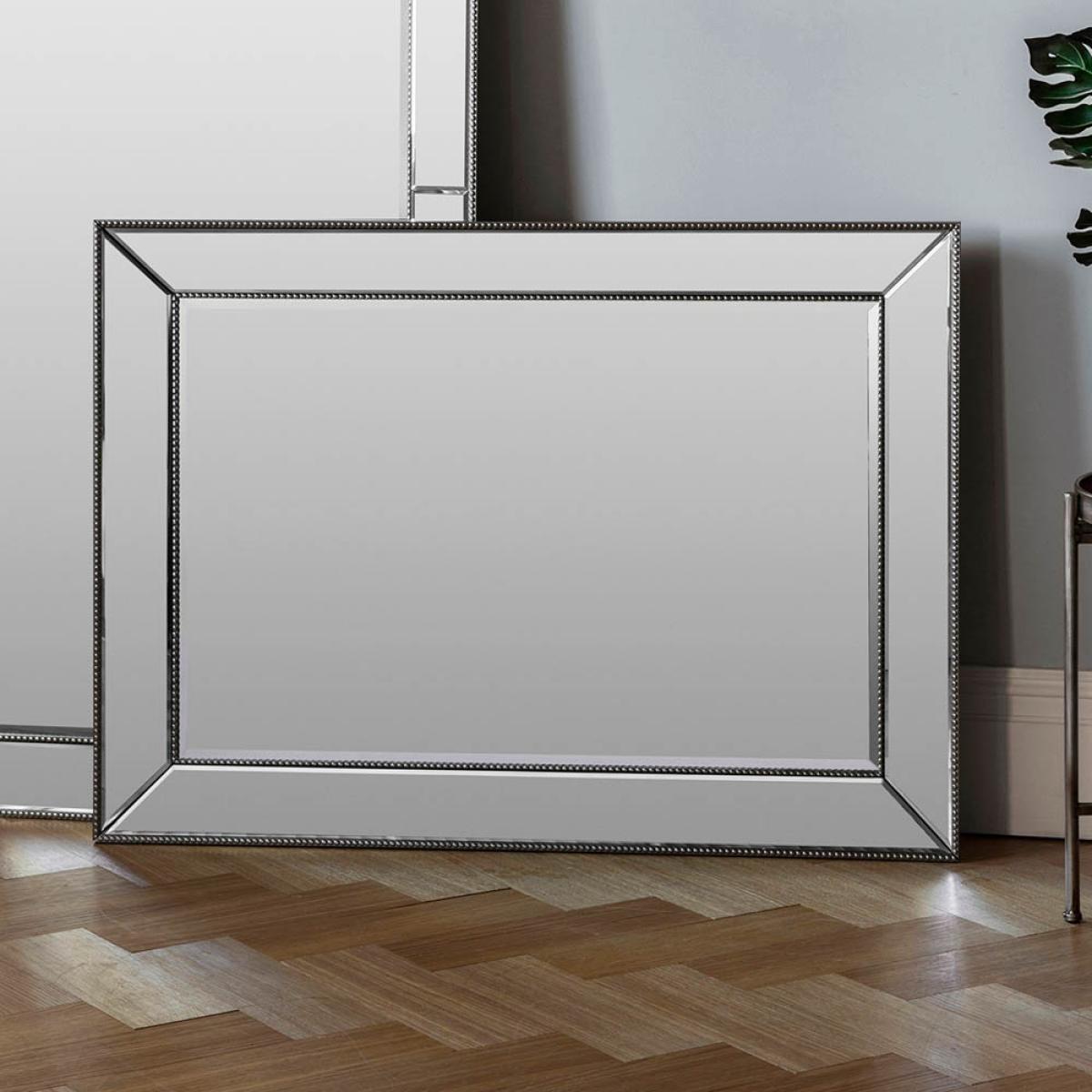 Kaitlyn Large Rectangle Wall Mirror - Silver – image 2