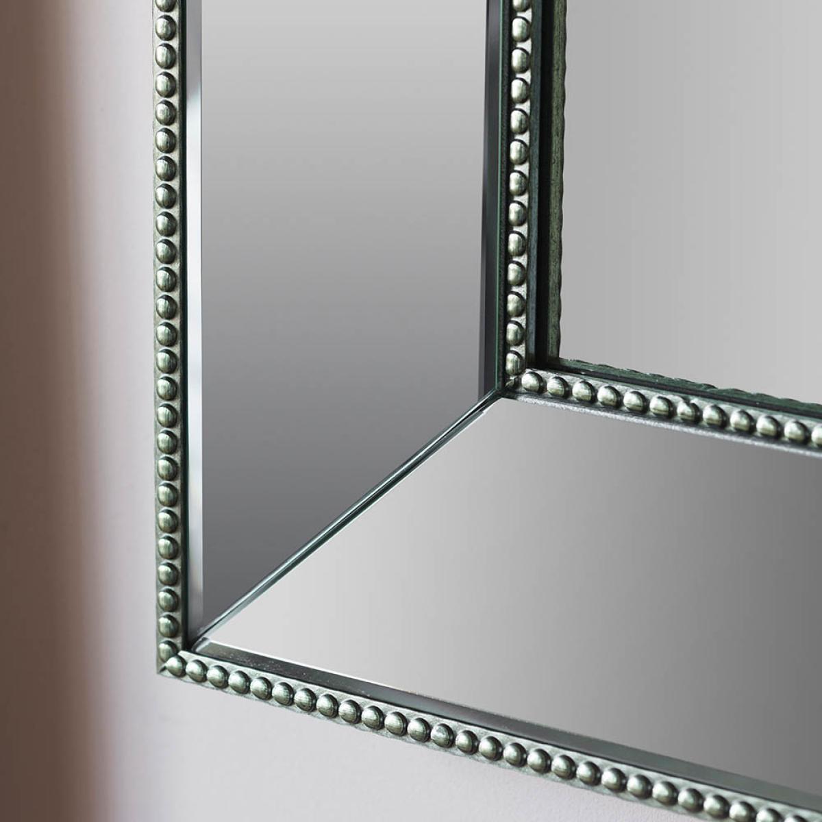 Kaitlyn Large Rectangle Wall Mirror - Silver – image 3