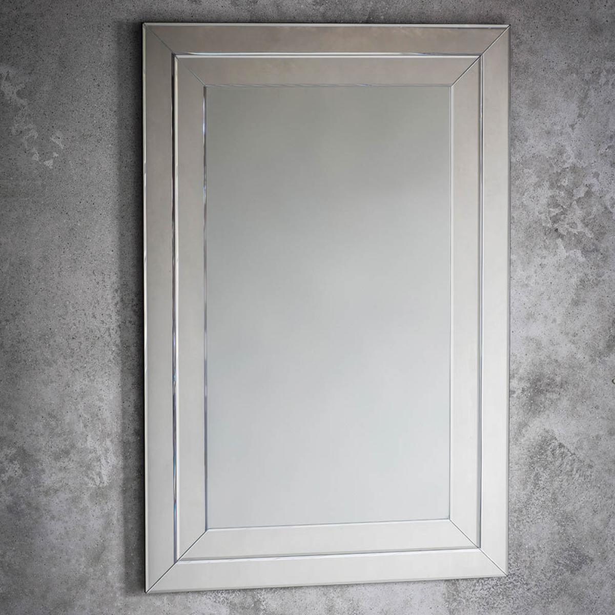 Bedale Medium Rectangle Wall Mirror - Silver – image 2
