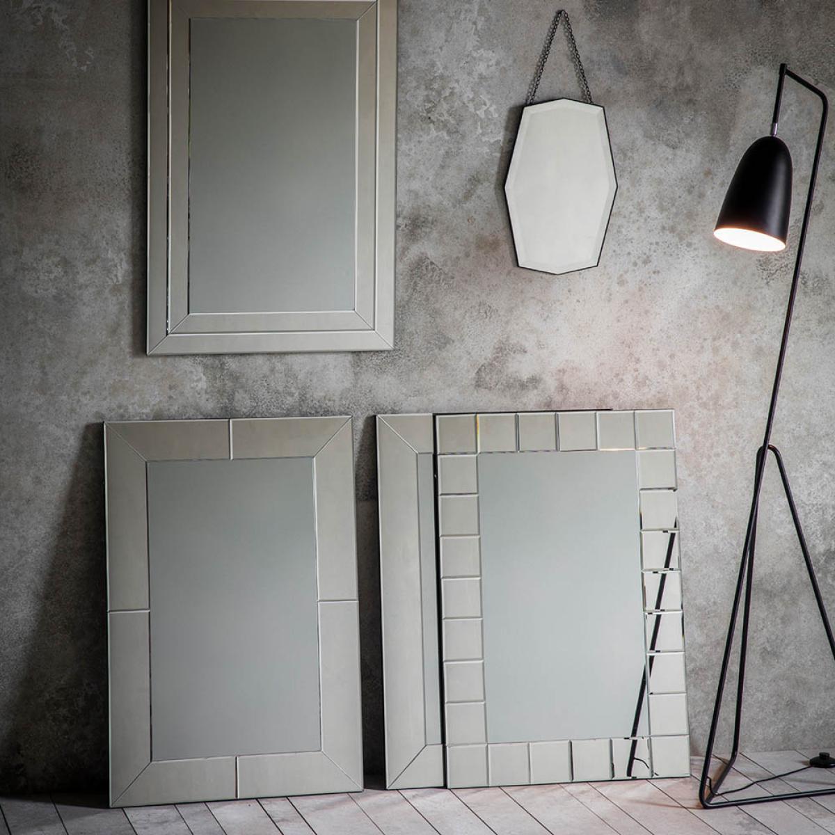 Bedale Medium Rectangle Wall Mirror - Silver – image 3