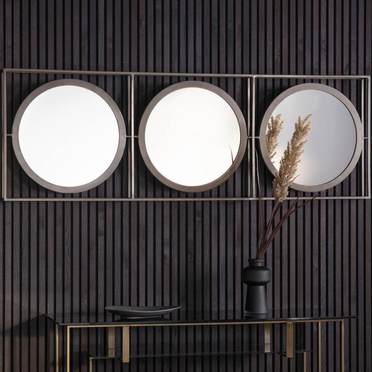 Beccles Extra Large Round Wall Mirror - Silver – image 1