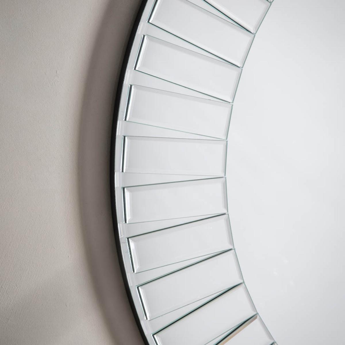 Cleckheaton 90cm Medium Round Wall Mirror - Silver – image 1