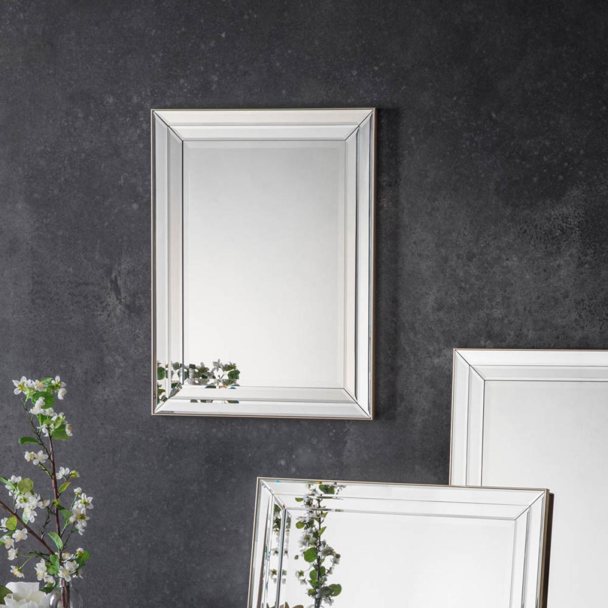 Archie Medium Rectangle Wall Mirror - Champagne – image 3