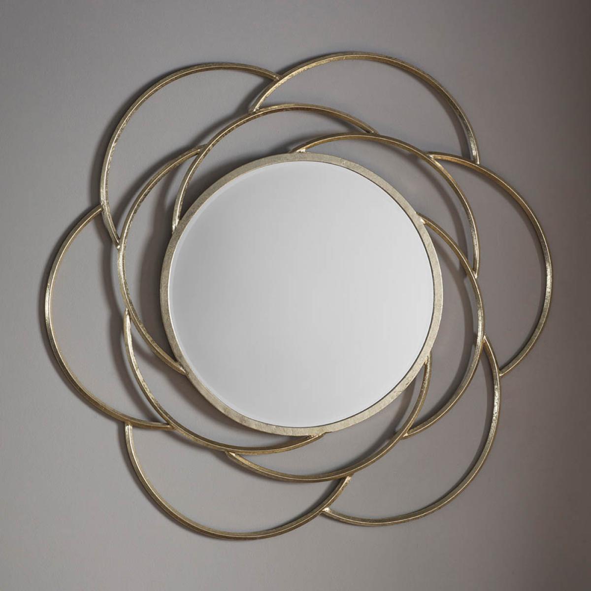 Latrice Medium Round Wall Mirror - Gold – image 2
