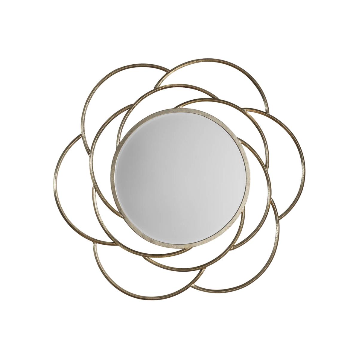 Latrice Medium Round Wall Mirror - Gold – image 1
