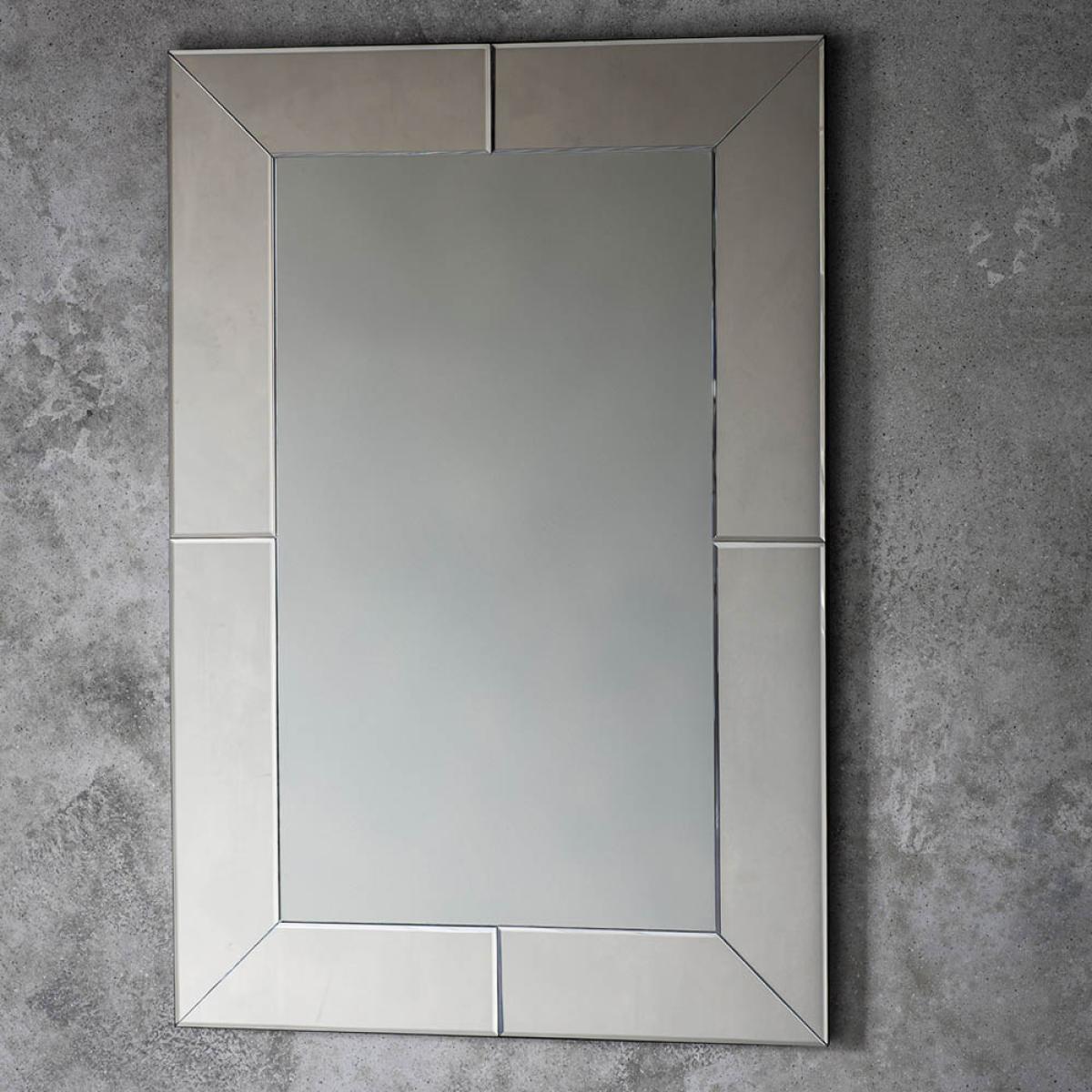 Albion Medium Rectangle Wall Mirror - Silver – image 2