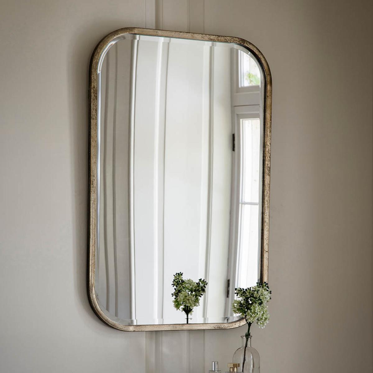 Fern Medium Rectangle Wall Mirror - Champagne – image 2