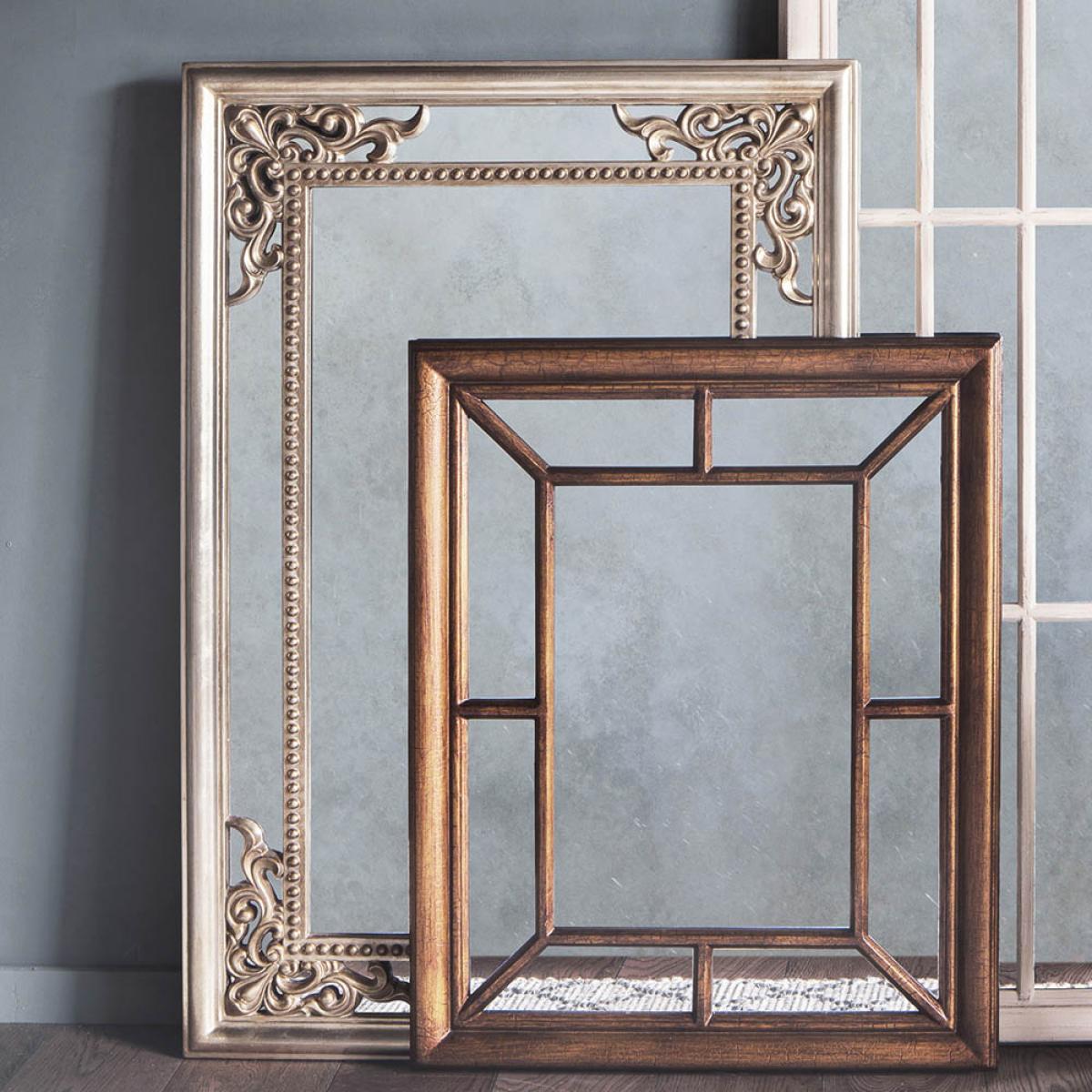 Cirencester Medium Rectangle Wall Mirror - Silver – image 2