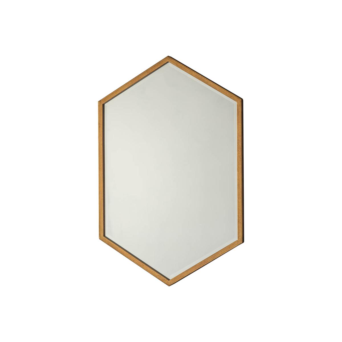 Northwich Medium Hexagon Wall Mirror - Gold – image 1