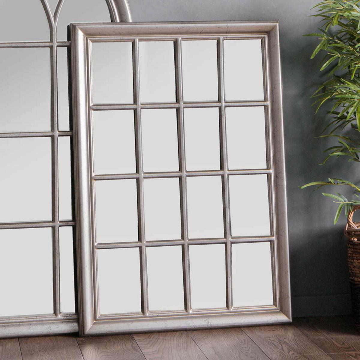 Rosia Medium Rectangle Wall Mirror - Silver – image 2