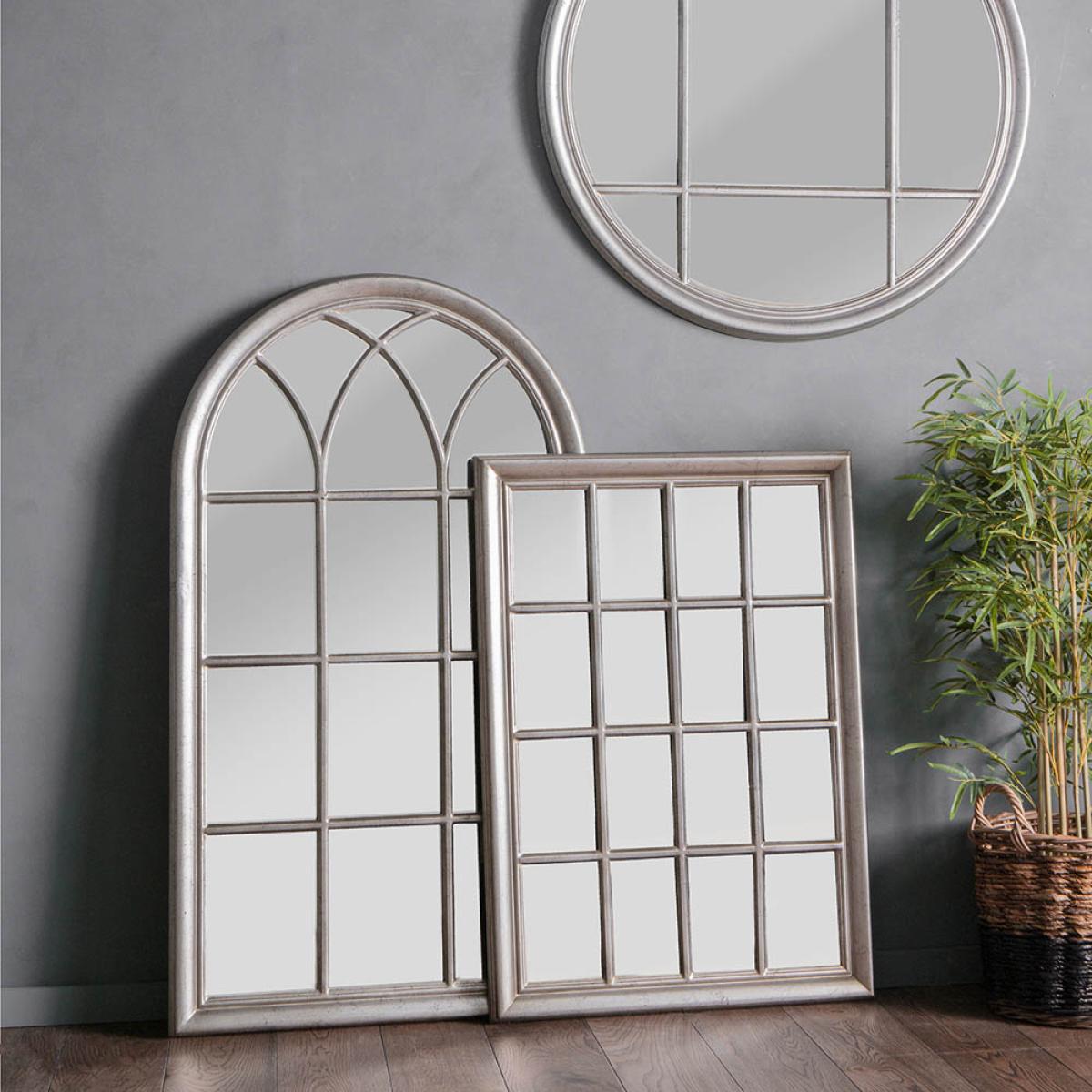 Rosia Medium Rectangle Wall Mirror - Silver – image 3