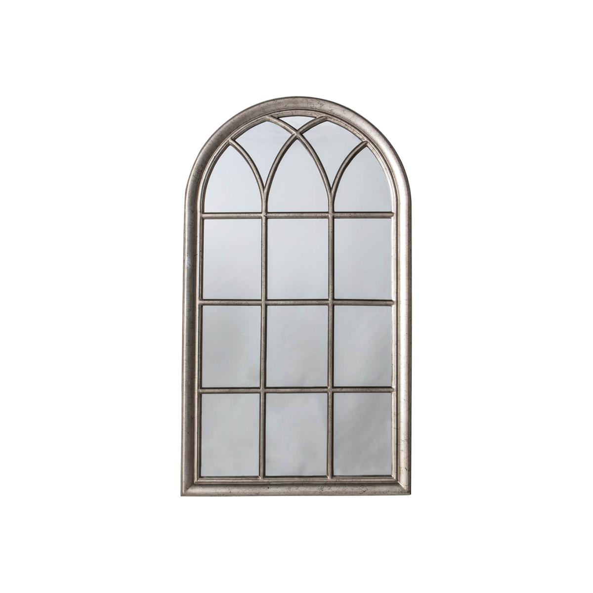 Azuma Medium Arched Wall Mirror - Silver – image 1