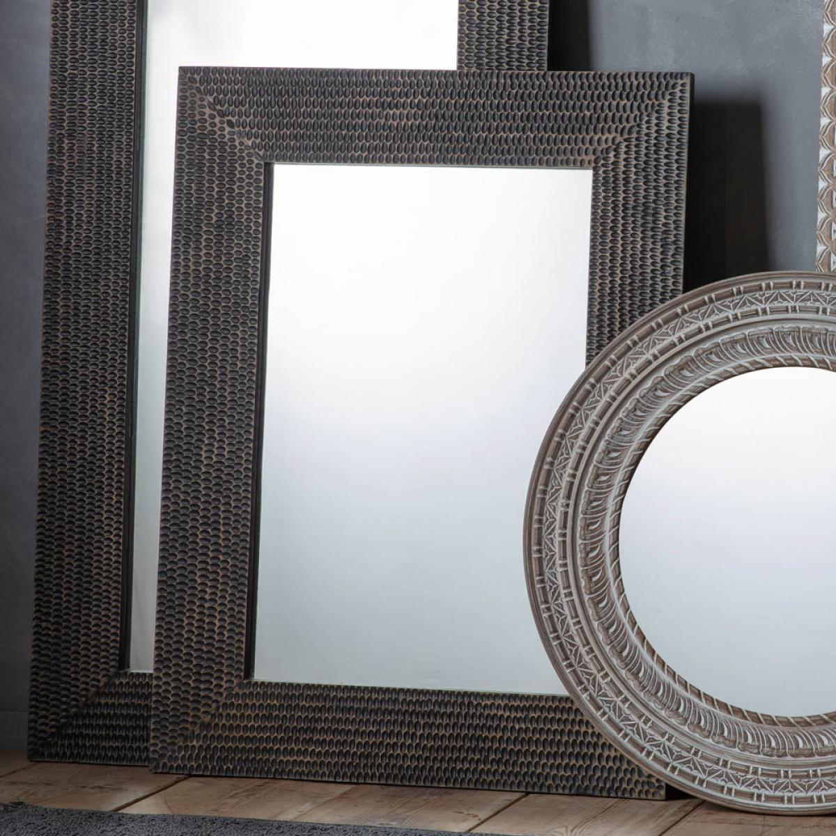 Tyler Large Rectangle Wall Mirror - Black – image 3
