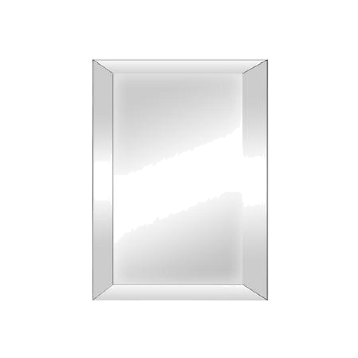 Piatto Medium Rectangle Wall Mirror - Grey