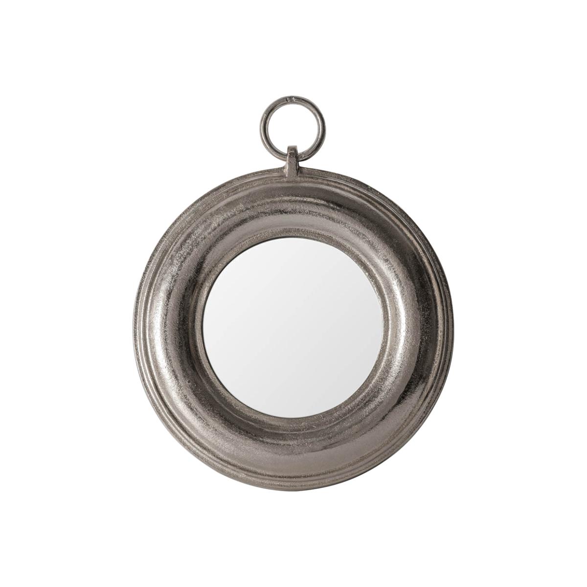 Avery Small Round Wall Mirror - Silver