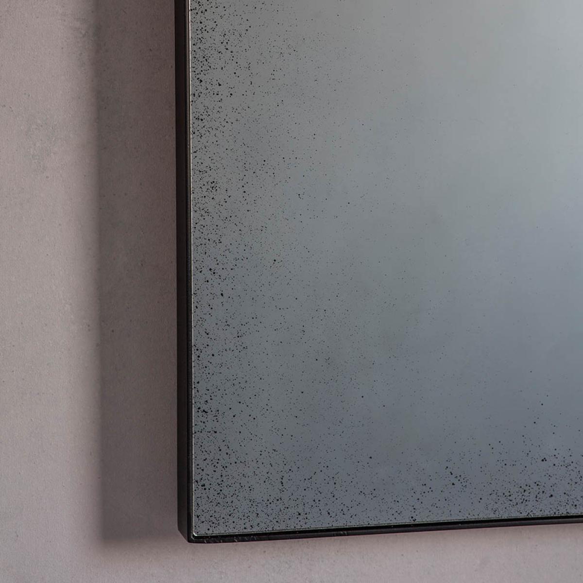 Chantel Large Rectangle Antique Wall Mirror - Black – image 3