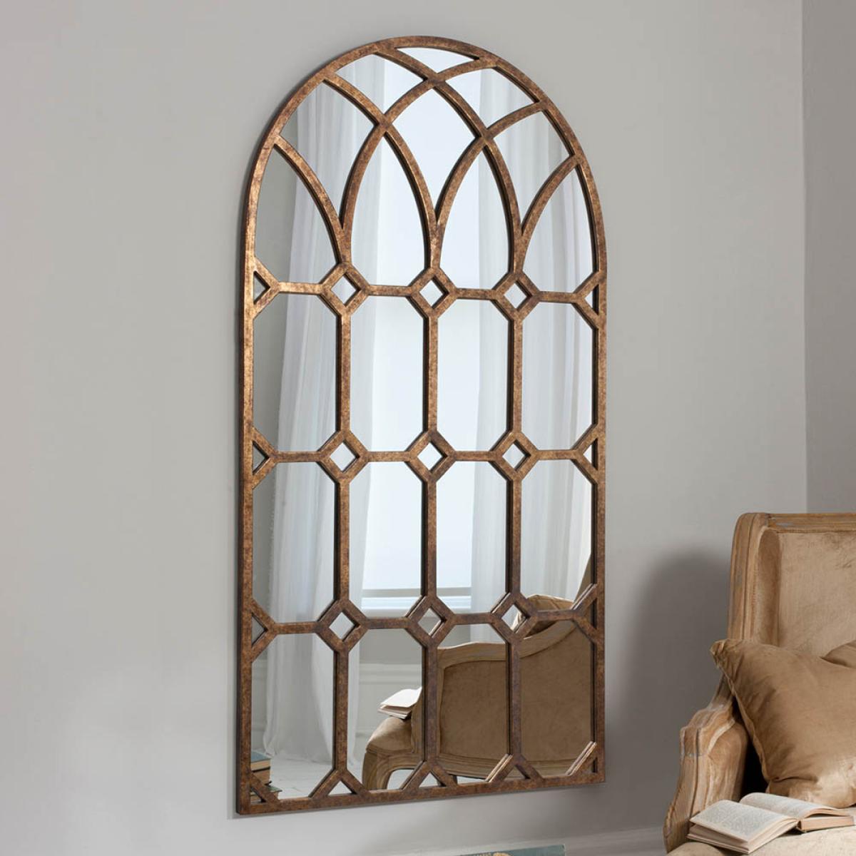 Falmouth Large Arched Wall Mirror - Bronze – image 2