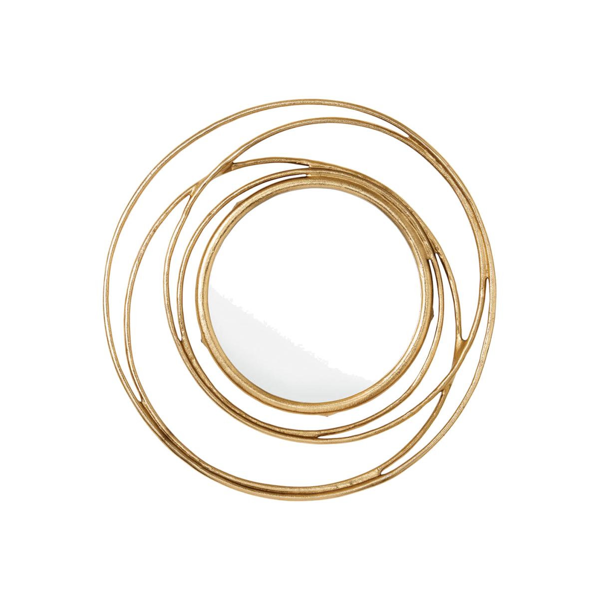 Juliann Medium Round Wall Mirror - Gold – image 1