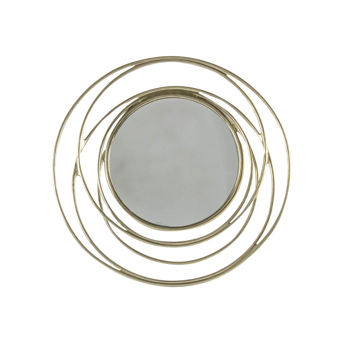 Juliann Large Round Wall Mirror - Gold