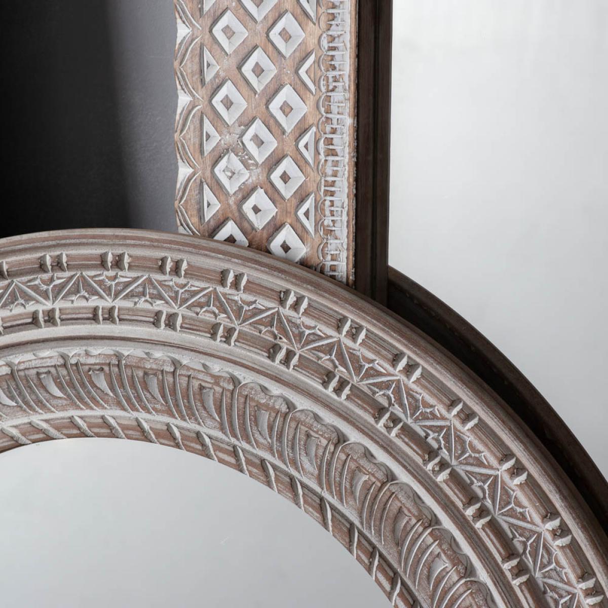 Lough Medium Rectangle Wall Mirror - Light Wood – image 2