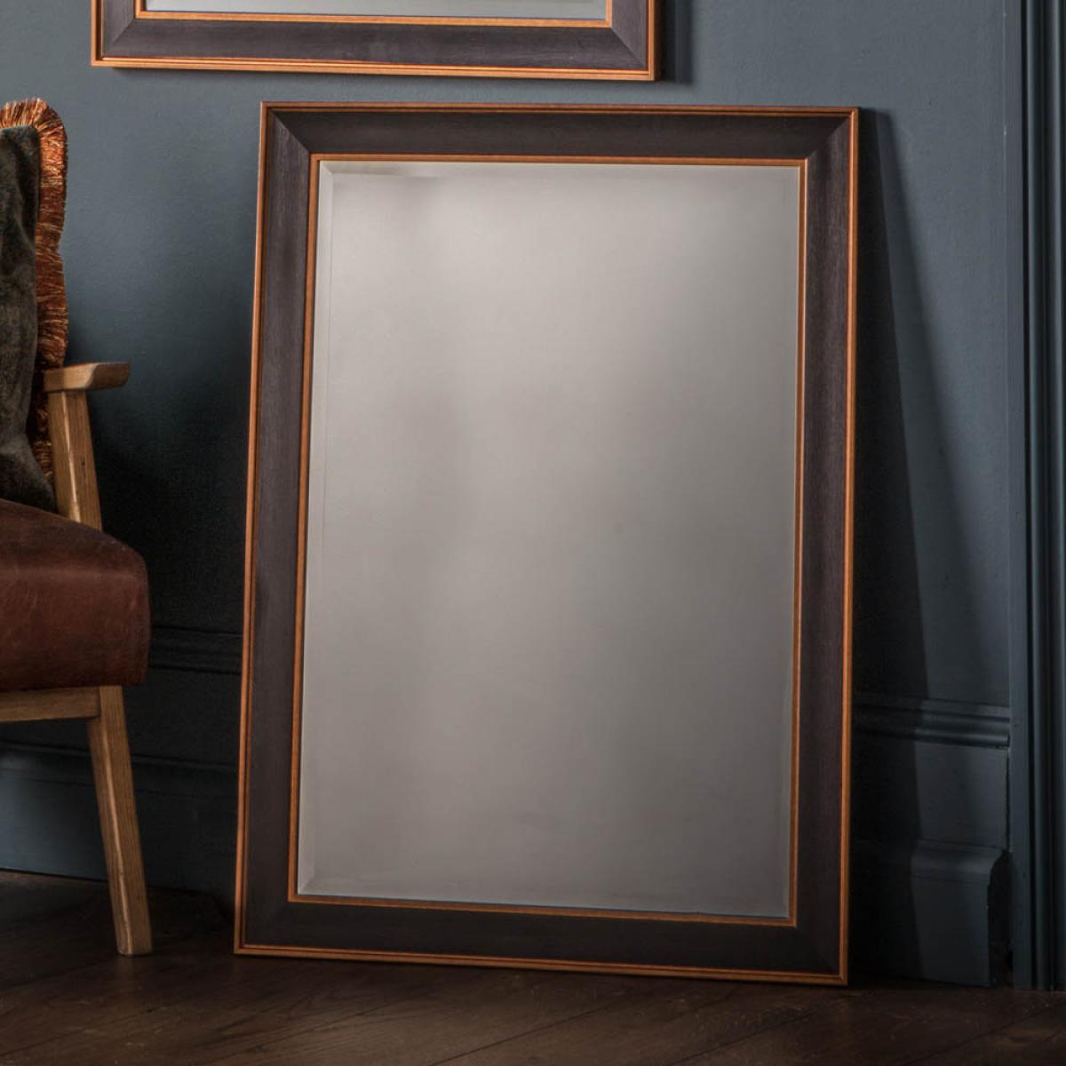 Greer Medium Rectangle Wall Mirror - Black – image 2