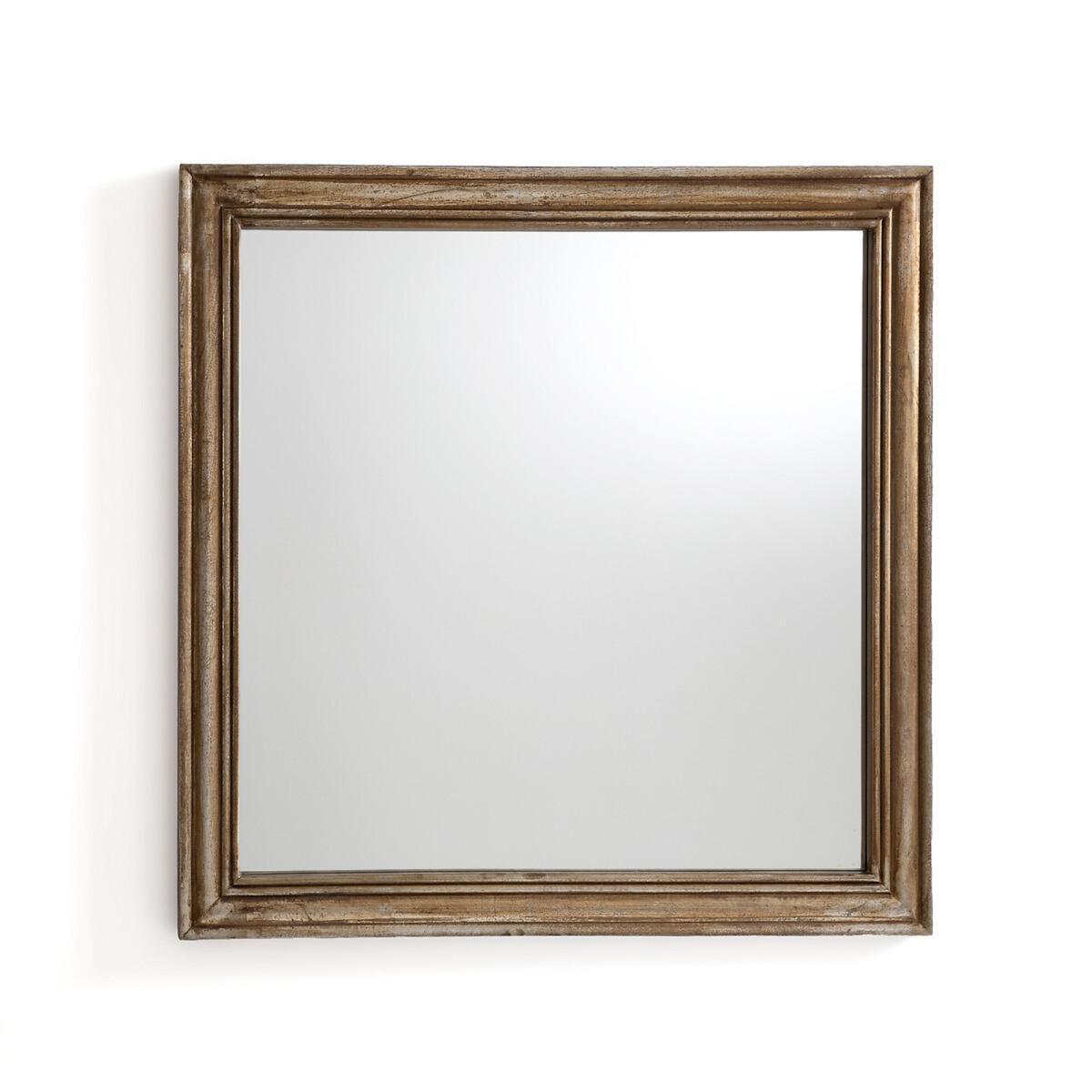 Afsan Square Solid Mango Wood Mirror, H71.5cm – image 2