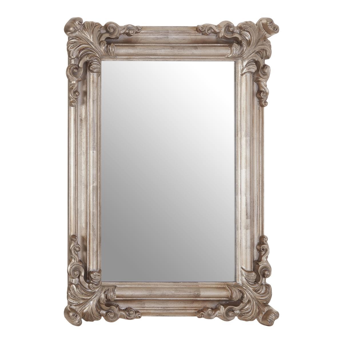 95 x 75cm Wall Mirror in Silver – image 2