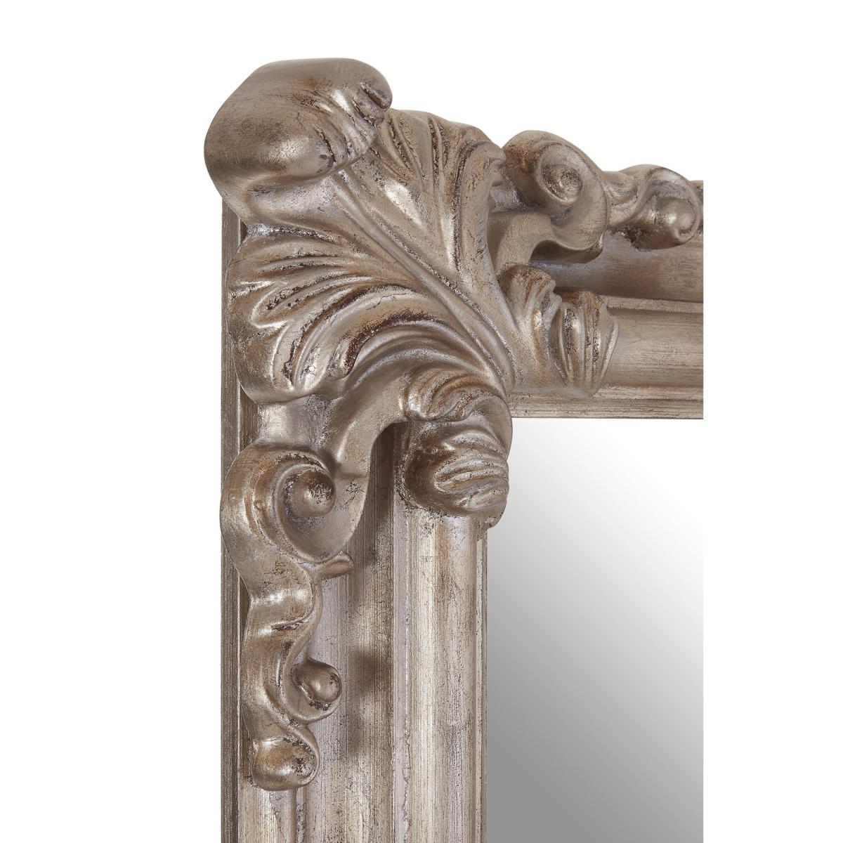 95 x 75cm Wall Mirror in Silver – image 3