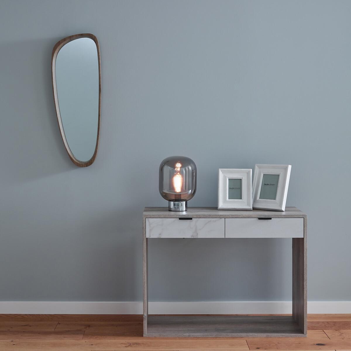 90cm Wooden Teardrop Shaped Mirror – image 3