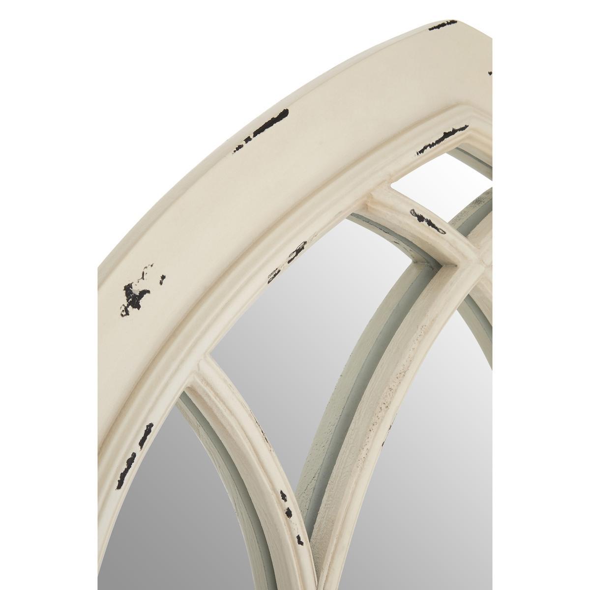 120 x 80cm Wall Mirror in Cream Chinese Oak – image 3