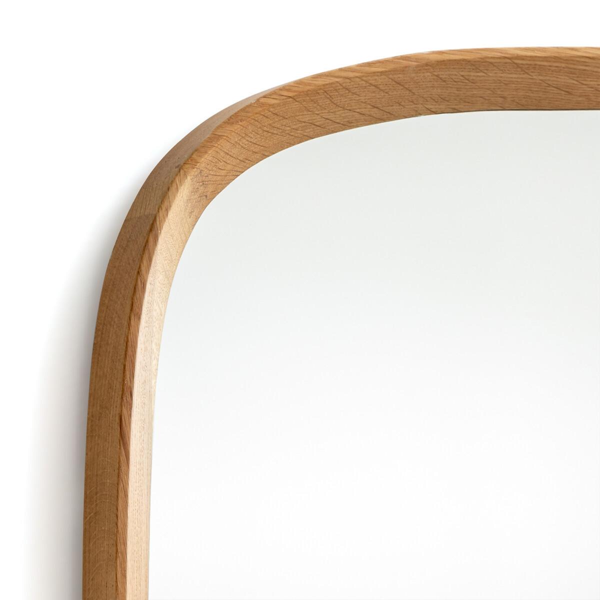 Orion Organic Shaped Mirror in Solid Oak – image 3