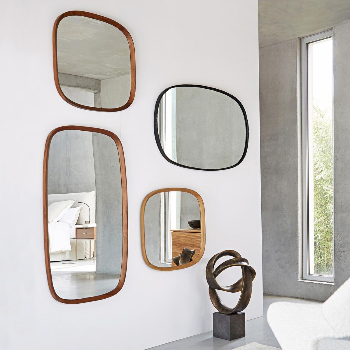 Orion Organic Shaped Mirror in Solid Oak – image 4