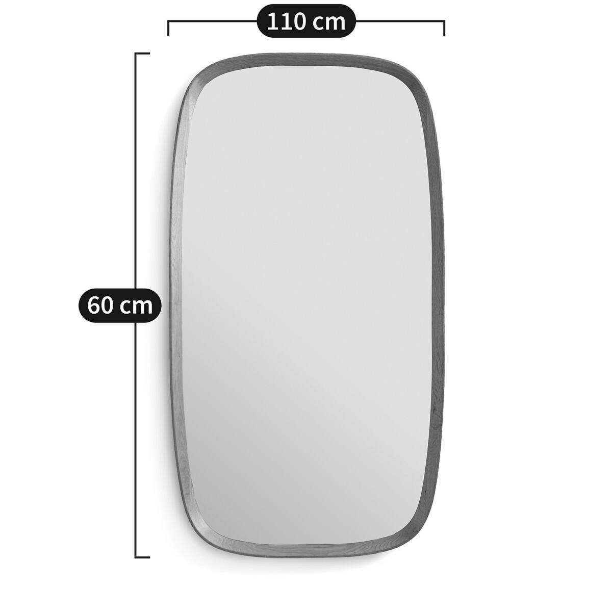 Orion Organic Shaped Mirror in Solid Oak – image 5