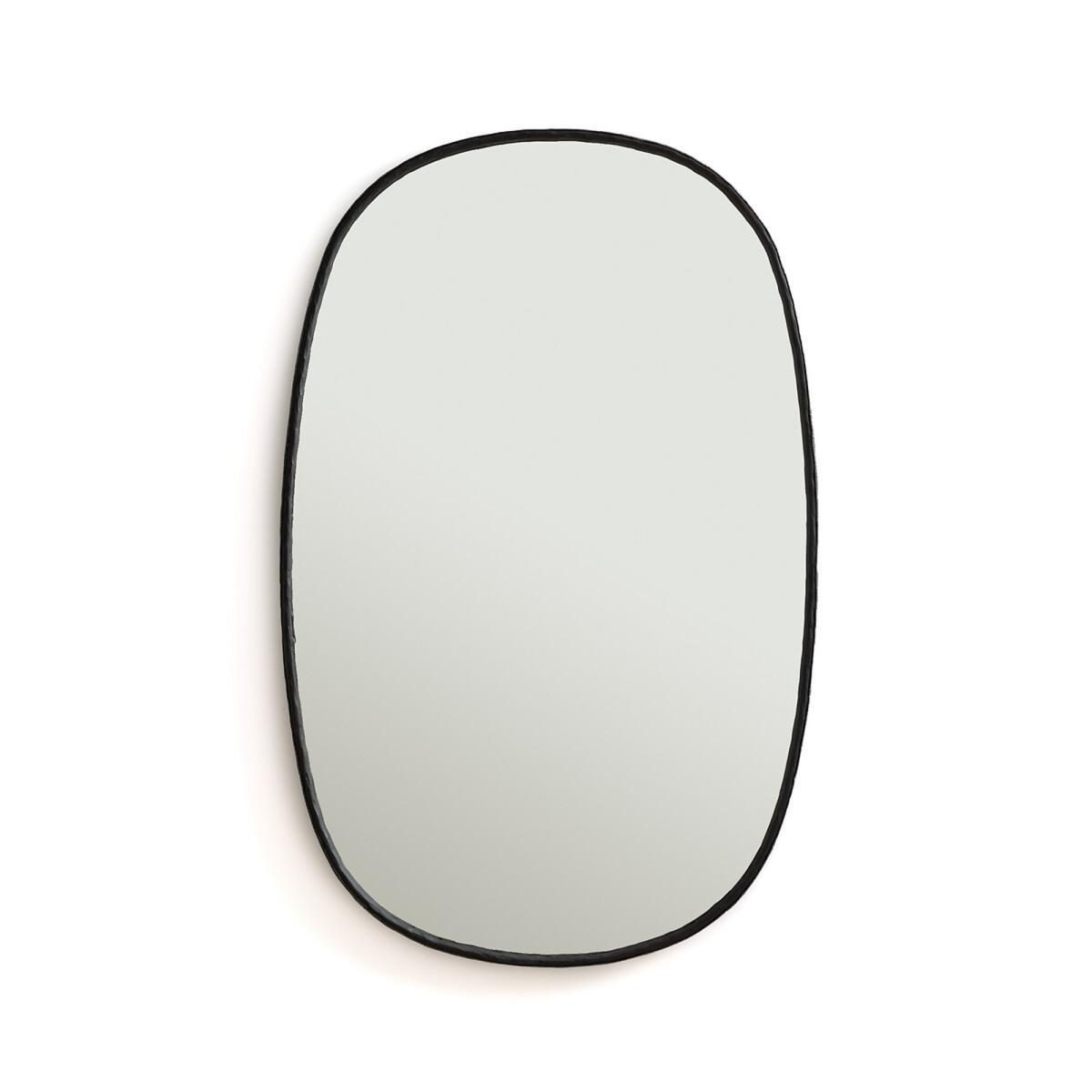 Martela Organically Shaped Hammered Iron Mirror, 1m – image 2