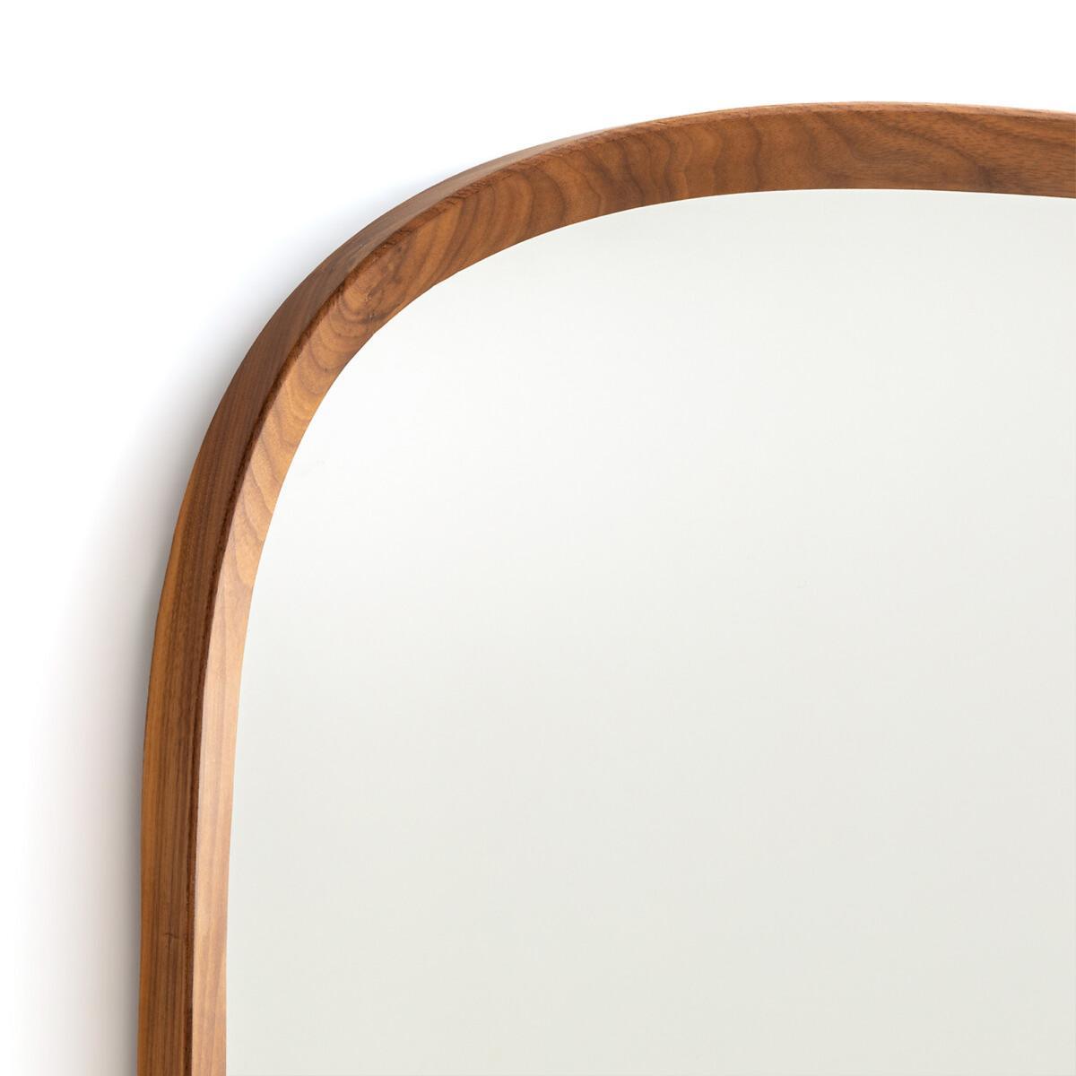 Orion Organically Shaped Mirror with Solid Walnut Frame – image 2