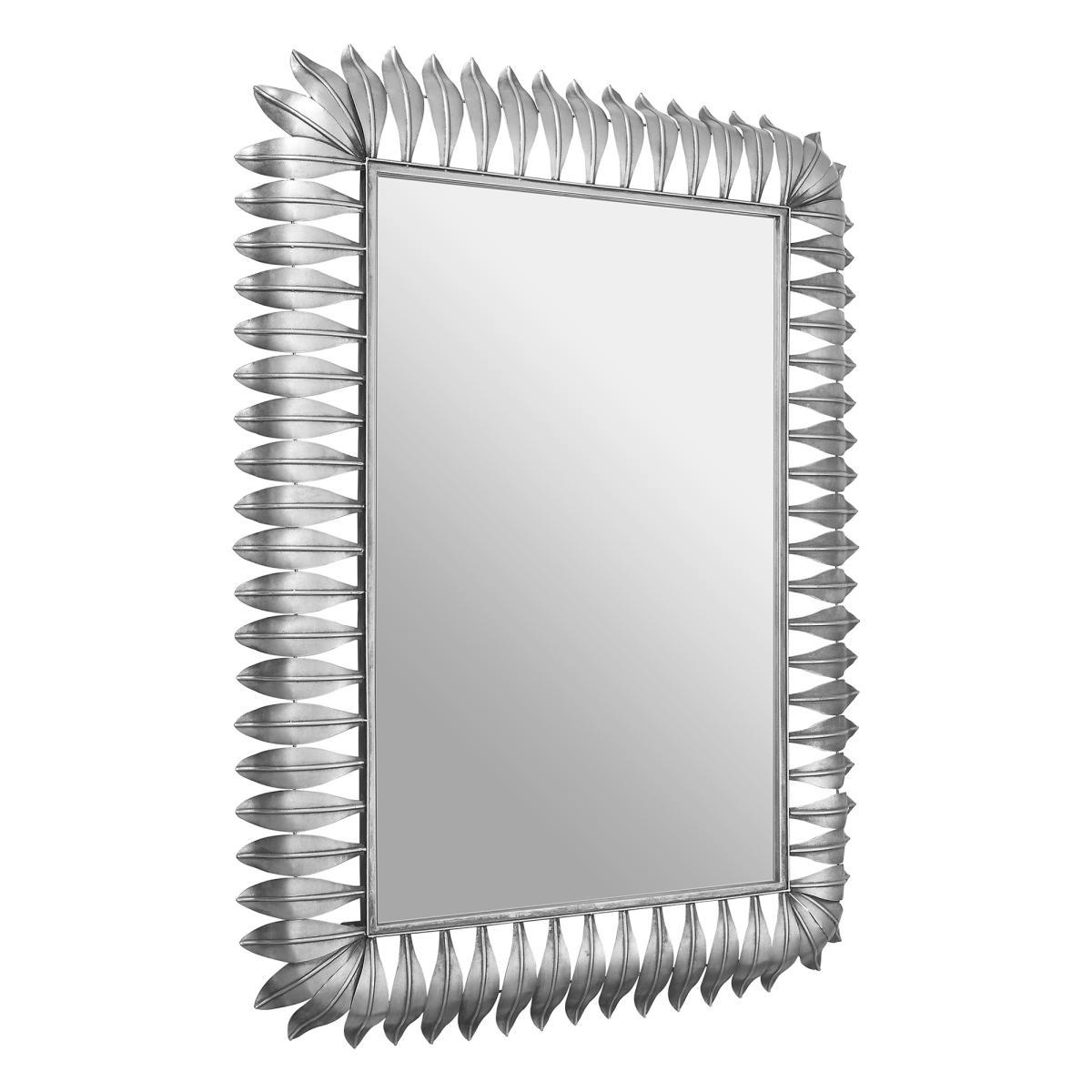 121 x 91cm Leaf Wall Mirror in Silver – image 2
