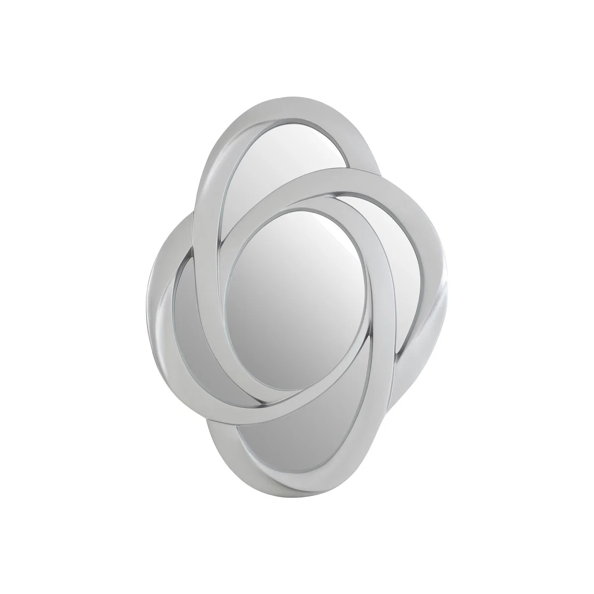 115 x 87cm Wall Mirror in Silver Finish – image 1