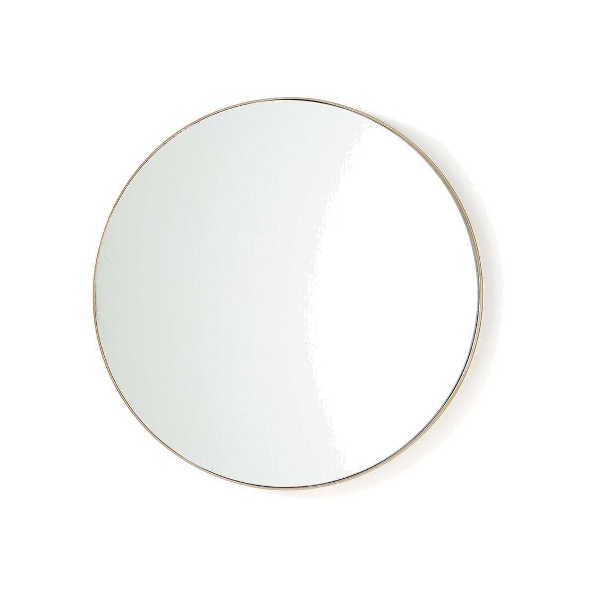 Iodus Round Mirror with Brass Frame, 60cm – image 1