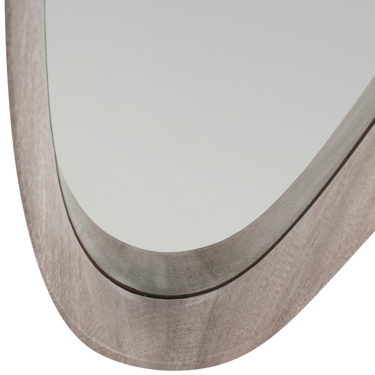 90cm Wooden Teardrop Wall Mirror – image 3