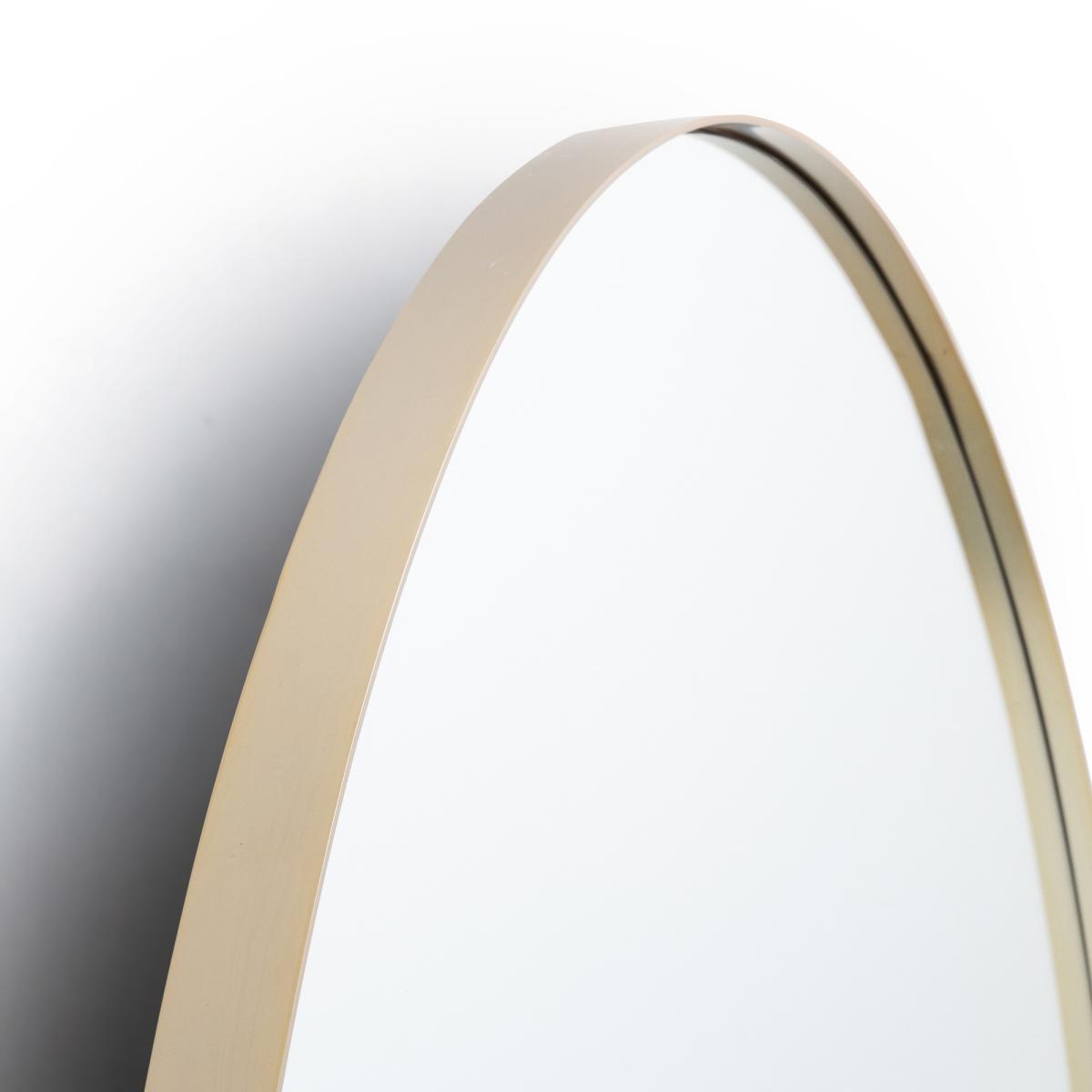 Iodus Round Mirror with Brass Frame, 120cm – image 3