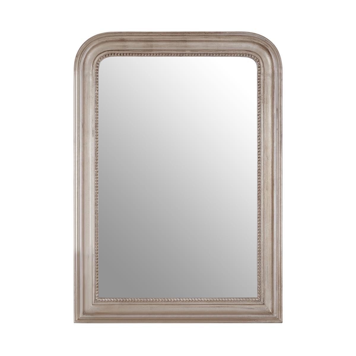 106 x 76cm Wall Mirror in Silver Wood – image 2