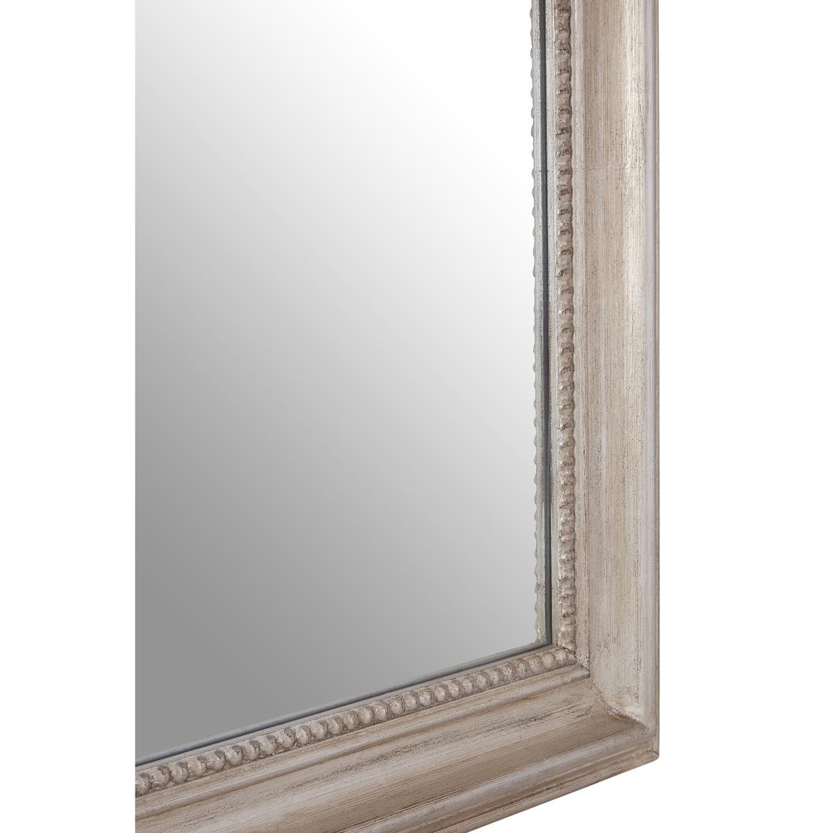 106 x 76cm Wall Mirror in Silver Wood – image 3