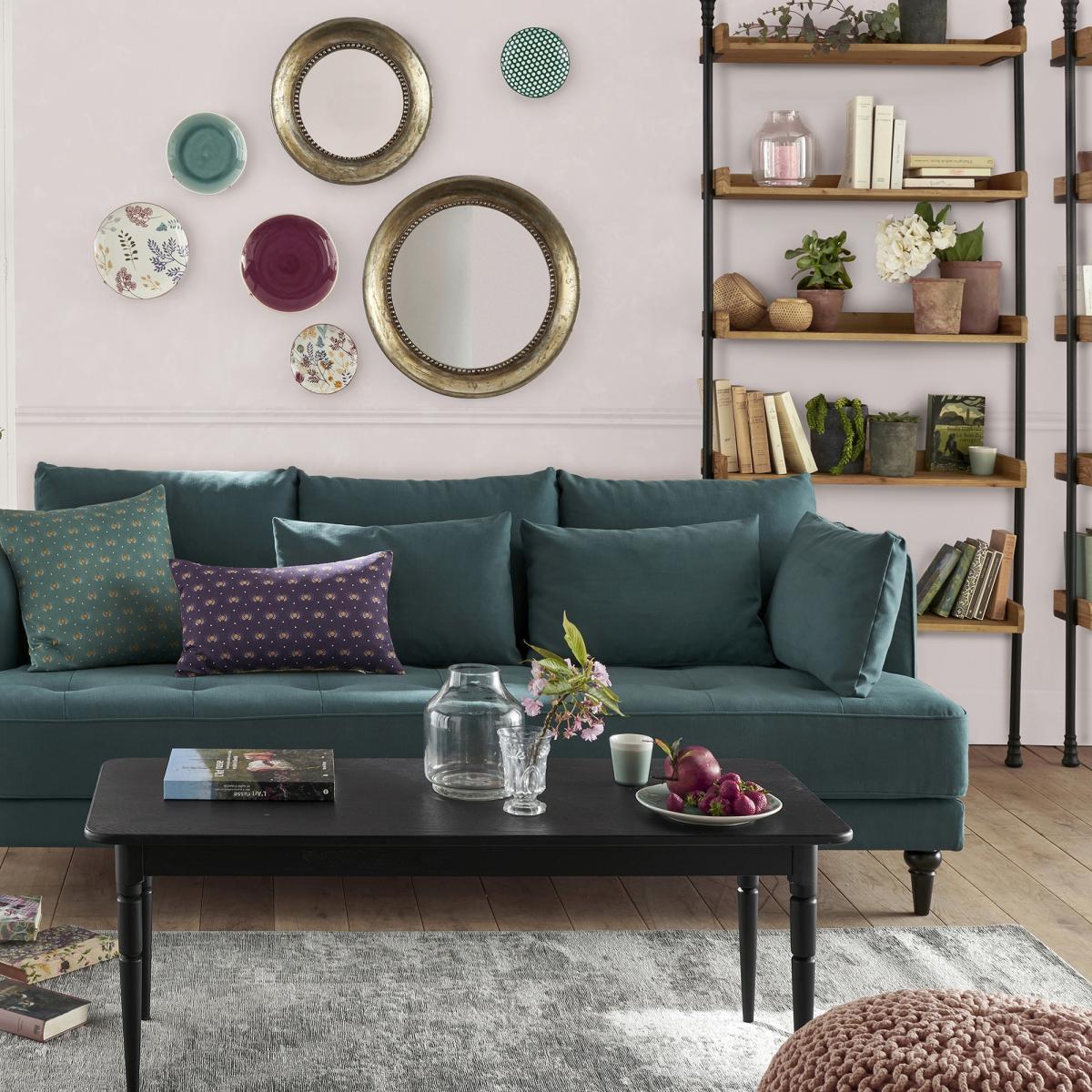 Afsan aged golden round mirror – image 4