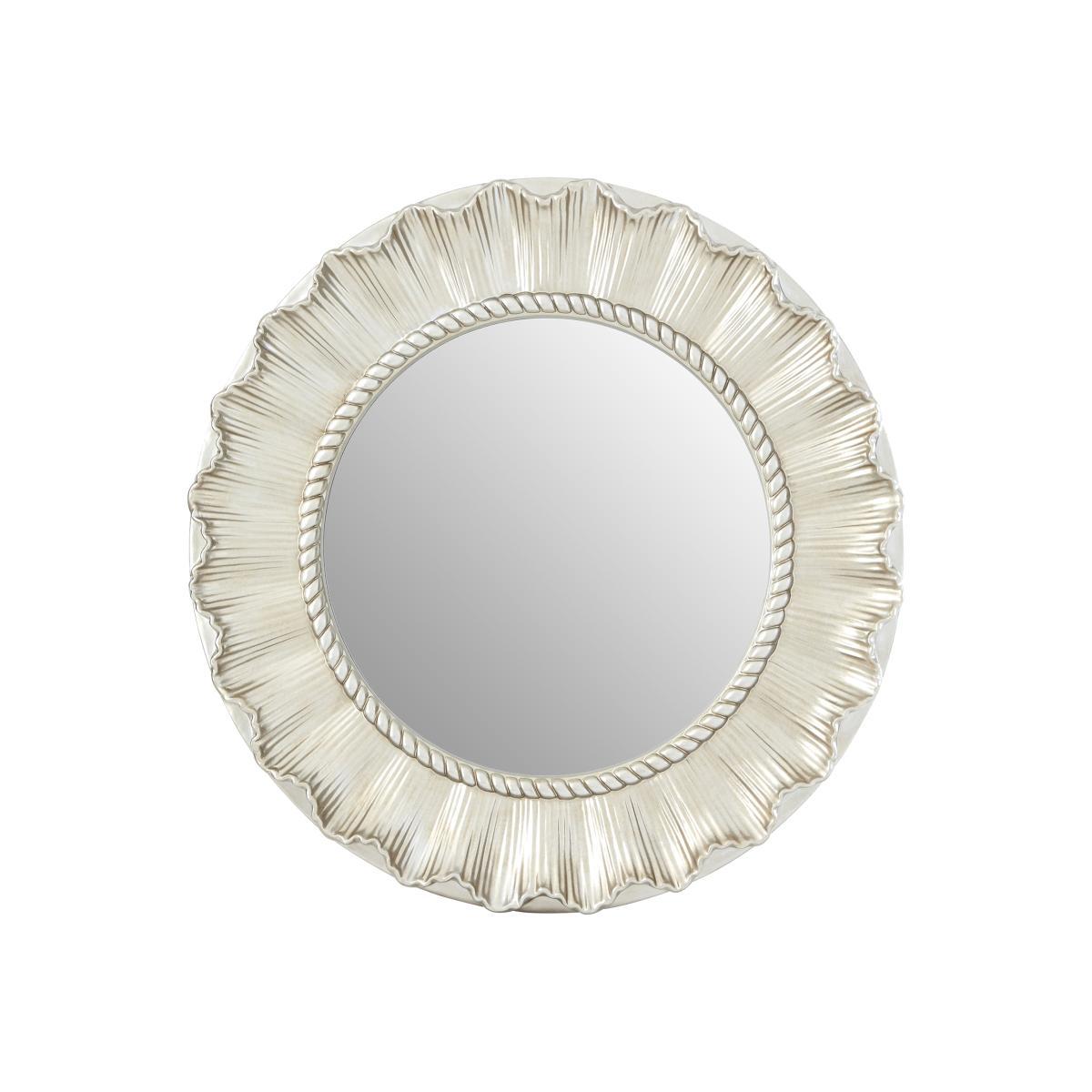 84cm Scallop Edge Wall Mirror in Champagne – image 1